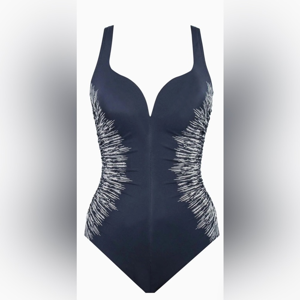 Miraclesuit Temptress One Piece in Silver Shores Size 12 New